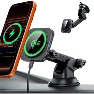 ESR for Qi2 15W MagSafe Car Mount Charger, for MagSafe Car Charger, Suction Cup Magnetic Wireless Ca