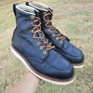 ส่งฟรี 9Us 27cm Mens 6" Thorogood Wedge Sole Work Boots (U.S.A.) MocToe Pre-owned Authentic