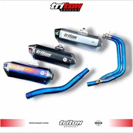 Racing Exhaust CBR250RR, Ninja 250 Fi, Ninja 250 Carburetor R 25, MT 25 Triton Exhaust XR-5 Fullsyst