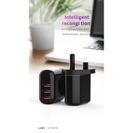 Lanex 3.4A 3 USB Ports Wall Charger with Digital Display - LCT-N11U