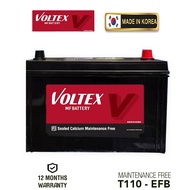 Voltex T110 145D31L EFB Battery (Made In Korea) Start Stop Car Battery for Mazda CX5 19', Toyota Hil