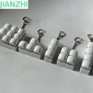 JIANZPH Fidget Keychain, 3/4/9Keys Keys Button Finger Keyboard Cap,  Keycap Relief Stress DIY Keyboa
