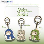 EZLink/SimplyGo Charm | Neko the Cat Keychain - echarm.sg