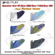 【2025NEW】Photochromic Visor for Scorpion R1/520/1400Exo/391 Motorcycle Helmet - UV Protection Sun  W