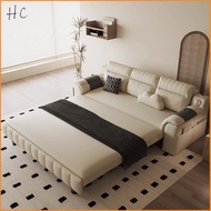 Sofa Bed Cat Scratching Leather High-Grade Black Storage Multifunctional Sofa Lazy Sofa Sofa Bed Fol