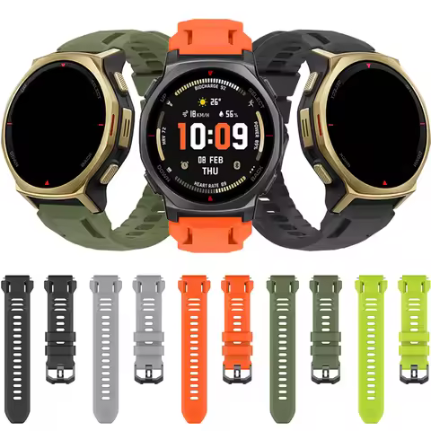 Soft Silicone Watch Band Bracelet for Huami Amazfit T-Rex3 PRO 44MM Strap Sport Wristband for T-Rex 