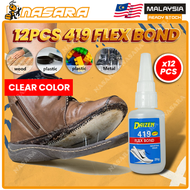 Nasara 1 Box Daizen 419 Flex Bond Shoe Glue Flexible Adhesive For Rubber Leather Sole Repair 20g Gam