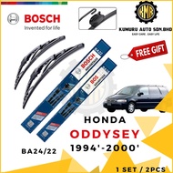 1 SET - HONDA ODYSSEY RA1 RA2 RA3 RA4 RA5 1994'-2000' WIPER - BOSCH ADVANTAGE WIPER FRONT BA24/22