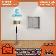 [INSTANT] ALUMINUM SLIDING GLASS WINDOW J904 L80 x H80 0.8 0.8 0.8 0.8 0.8 M 80 80 80X80 CM ALUMINUM