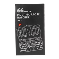 Ratchet 66 in 1 Screwdriver Set Multifunctional Manual Repair Tool S2 Steel Bit Combination