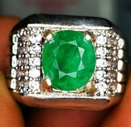 Batu permata natural Green emerald beryl colombia