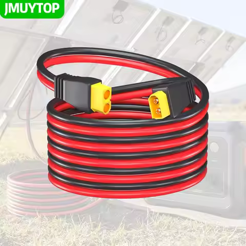3m/9.8ft/118in/ XT60 Extension Cable 12AWG 4mm2 Male to Female For Solar Generator RC Batteries Sola