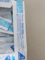 Terumo Syringe with needle CC/3ML 23G x 1 (0.60x25mm) 針筒&amp;連針頭＆螺絲咀   （腹膜炎 口服 皮下水 生理鹽水 蝴蝶針 針頭 針筒)$2一支《只限SF到付》10支以上$1.5一支20支以上$1一支