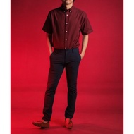 era-won เสื้อเชิ้ต แขนสั้น คอปก รุ่น Oxford Short-Sleeved Shirt สี Red chinese