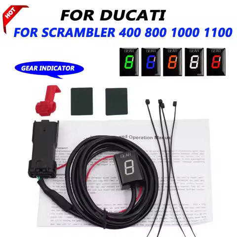 Motorcycle Speed Gear Indicator For Ducati Scrambler 400 800 1000 1100 Desmosedici RR Accessories LE