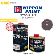 NIPPON 9700 Plus High Solid 2K Clearcoat 2:1 Top Coat Clear Nippon Nax Premilla 1L with Hardener set