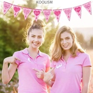 KOOLISM Breast Cancer Awareness Decorations, Single Side Paper Breast Cancer Backdrop Banner, Durabl