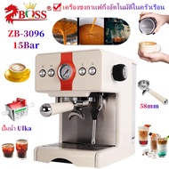 เครื่องชงกาแฟ☕ Espresso machine ZB-9036 เครื่องทำกาแฟสดกึ่งอัตโนมัต☕