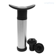 zong  Durable Stainless Steel Vacuum Wine Saver Pump Humanized Design Bottle Stopper for Preserving and Sealing Bottled Wine Kitchen Bar Supplies