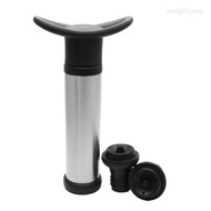 zong  Durable Stainless Steel Vacuum Wine Saver Pump Humanized Design Bottle Stopper for Preserving 