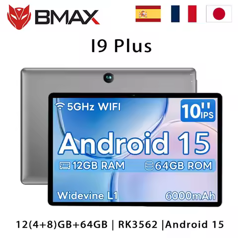 BMAX I9 Plus Kids Tablet | 10.1" HD | Android 15 | 8GB+64GB | Quad-Core RK3562 | WiFi 6 | Shockproof