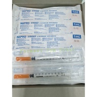 Jarum Insulin 30G x 8mm dengan Picagari 1ML  Nipro U-100 Insulin Syringe with Needle 1pcs
