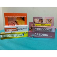 Creobic 10gm (7/2026)20gm( 12/2025) UDIEB Creobic Gold 20gm(2/2027) Tolnaderm 15g(3/2027)