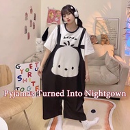 New Korean M-2XL 0ne-piece Pajamas Female Cartoon Cute Short-sleeved Homewear