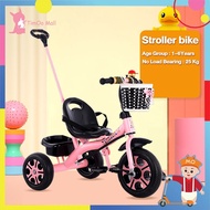 【COD】 COD Bike for kids Girl Boy Baby Tricycle with Front Back Basket and Push Handle 1 Year Old