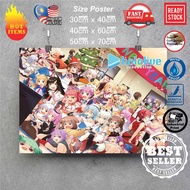 (READY STOCK) Hololive Production poster | Anima Wall Deco poster Sticker