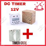 DC 12V Digital timer DC /AC 12V 16A LCD display programmable timer Timer Time Switch Relay Case Casi