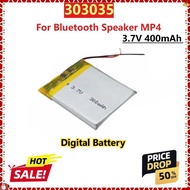 For Bluetooth Speaker MP4 Rechargeable Lithium ion / Li-ion Polymer New Digital Battery 303035 3.7V 