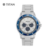 Titan Silver Dial Stainless Steel Strap Men's Watch 90040KM03