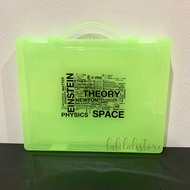 กล่องแฟ้ม กล่องใส่เอกสาร กล่องพลาสติก A4 มีหูหิ้ว ลาย science กล่องใส่ของ 6 สี