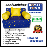 200 x 90 x 20 KASUR BUSA SOFABED ROYAL FOAM RK LG D23 NO.5 TEBAL 20 CM GARANSI 15 TAHUN