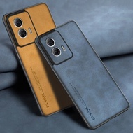 For Motorola Moto G85 Shockproof PU Vintage Leather Hybrid Bumper Case Cover