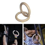 youn Fitness Heavy Duty Gym Training Ring Equipment Gym Rings, Wooden Gymnastic Ring