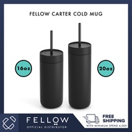 Fellow Carter Cold Mug 16oz | Spill Resistant Tumbler | Ceramic Coated Tumbler | 18+ Hours Cold