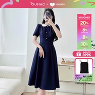 Đầm nữ cổ phối thời trang GUMAC LDE0821
