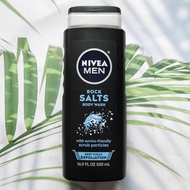 นีเวีย เจลอาบน้ำ สำหรับผู้ชาย Men Deep Clean Body Wash Rock Salts 500 mL (Nivea®)