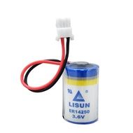 LISUN ER14250 1/2AA 3.6V Lithium Battery for Delta Programmer DVP-32EH/40EH/80EH Series PLC Smart De