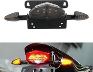 NICECNC Black Rear Tail Tidy Fender Eliminator LED Brake Light Turn Signals Lights Compatible with S