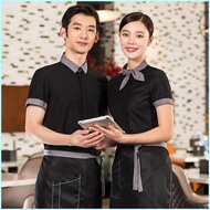 Hot selling Hotel Work Clothes Summer Clothing Womens Hotel Western Restaurant Cafe Catering Waiter