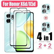 4in1 Tempered Glass For Honor X6d X5c X5d Plus X5dPlus  X5cPlus 4G 5G 2026 Screen Protector Anti Scr