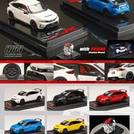 Hobby Japan 1/64 Honda CIVIC FL5 Type-R Alloy Car Model Diecast Car Toy Collection Birthday Gift
