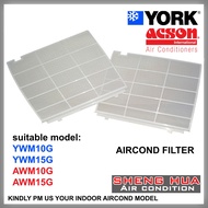 2PCS YORK ACSON AIRCOND FILTER YWM10/15G AWM10/15G