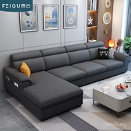 Nordic One-word Combination Foshan Sofa Rental Room Simple Whole Pack Living Room Fabric Sofa Small 