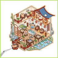 3D Sticker Scene 3D House Scene Stickers 3D Landscaping Stickers House Scene Sticker for Family Frie