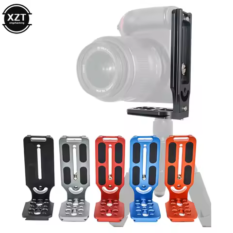 Universal Camera L Bracket Quick Release L Plate 1/4 Inch Screw Vertical Video for Nikon Canon Sony 