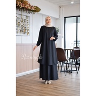 Ssyakira GAMIS work teacher TOYOBO HURAIYAH Black office service college civil servant asn pdl pdh a